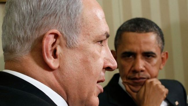 Israeli Prime Minister Benjamin Netanyahu (L) and US President Barack Obama 